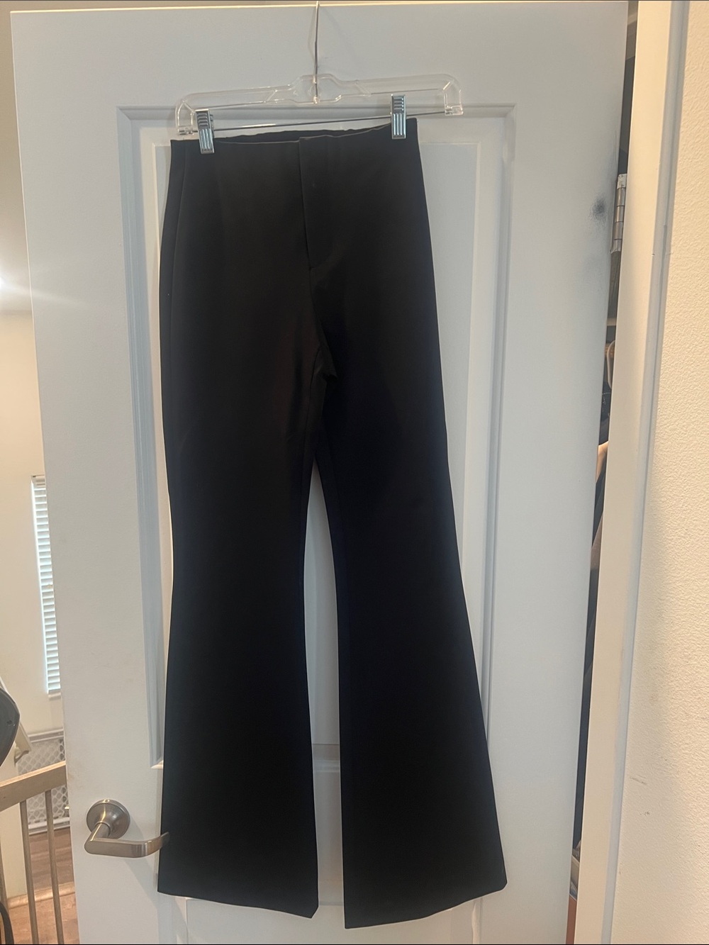 Alice + Olivia Black Boot-Cut Pants